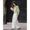 Women's Pleated Straight-Leg Casual Pants
