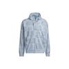 Go-To Anorak Series Men All-Over Print Half-Zip Golf Hooded Pullover Jacket Navy Blue IS1052