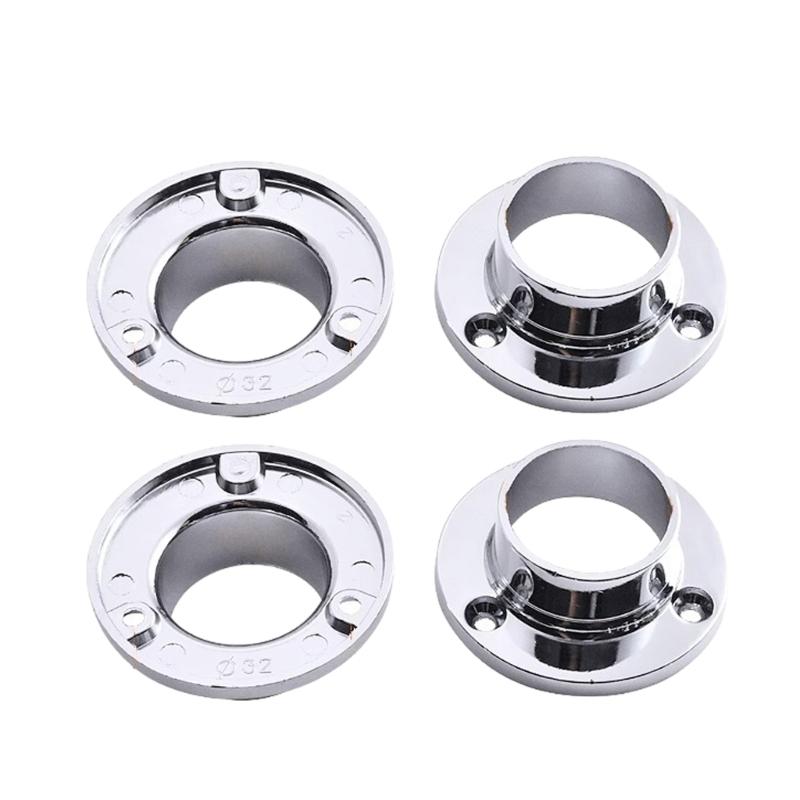 Steel Wardrobe Flange Brackets Connectors Metal Pipe Connectors Wardrobe Flange for Secure & Stylish Closet Assembly