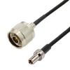 Pigtail TS9 Plug / N Plug RG174 1m