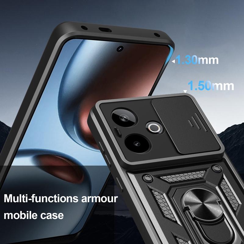 Pro pouzdro Realme GT7 5G Držák s magnetickým kroužkem do auta Pancéřové Nárazuvzdorné Coque Pro OPPO Realme GT7 GT 7 RealmeGT7 Kryt na ochranu objektivu