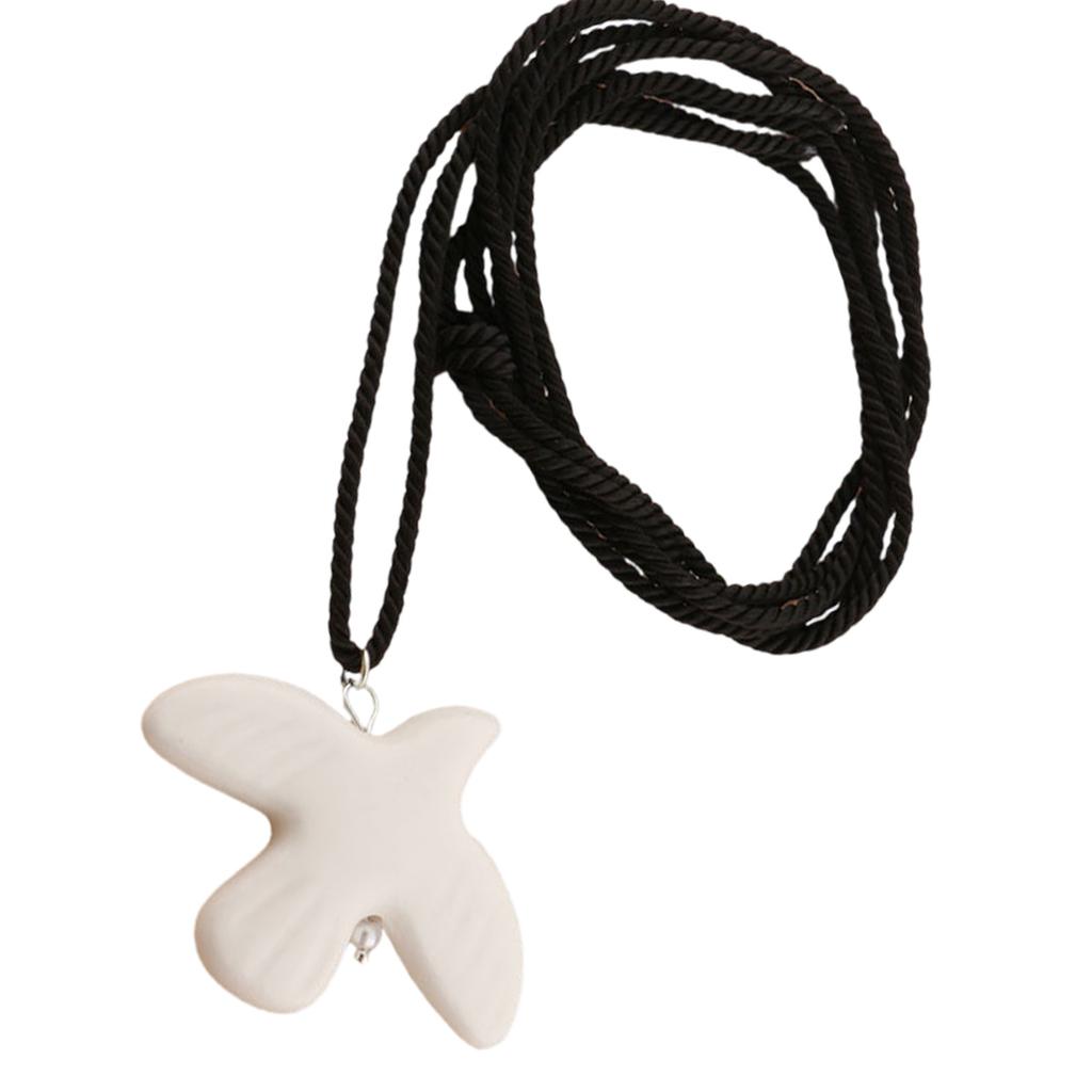 Elegancki biały naszyjnik z gołębicą pokoju symbolizujący miłość i nadzieję Stylowe wiszące kolczyki odpowiednie dla kobiet i dziewcząt Prezent