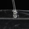 50 Stück PVC Handtasche Plastik Süßigkeitentasche Praktisch Große Kapazität Transparent Geschenk Gelee Taschen Geschenktasche Schule Arbeit Tägliche Handtasche mit Druckknopf