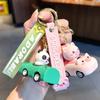 Pull Back Car Keychain Cute Little Animal Doll Doll Fun Practical Exquisite Cartoon Schoolbag Pendant