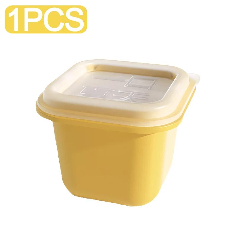 

6/1 шт. Міні-машина для приготування кубиків льоду Квадратна форма для хокею з льоду Форма для желе, пудингу, йогурту Багаторазовий гаджет для заморожування для напоїв з віскі Yellow 1PCS