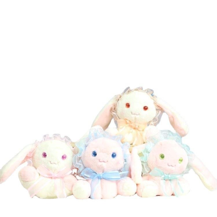 Cute Adorable Plush Rabbit Keychain Doll Soft Toy Accessory For Bag Or Backpack