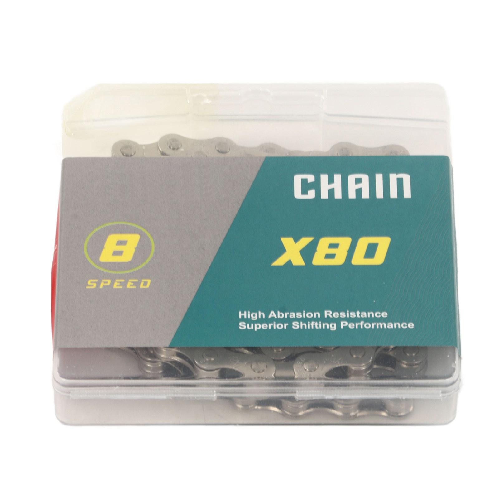 Велосипедная цепь 8 скоростей универсальная горная дорожная велосипедная цепь переменной скорости велосипедная цепь серебристая