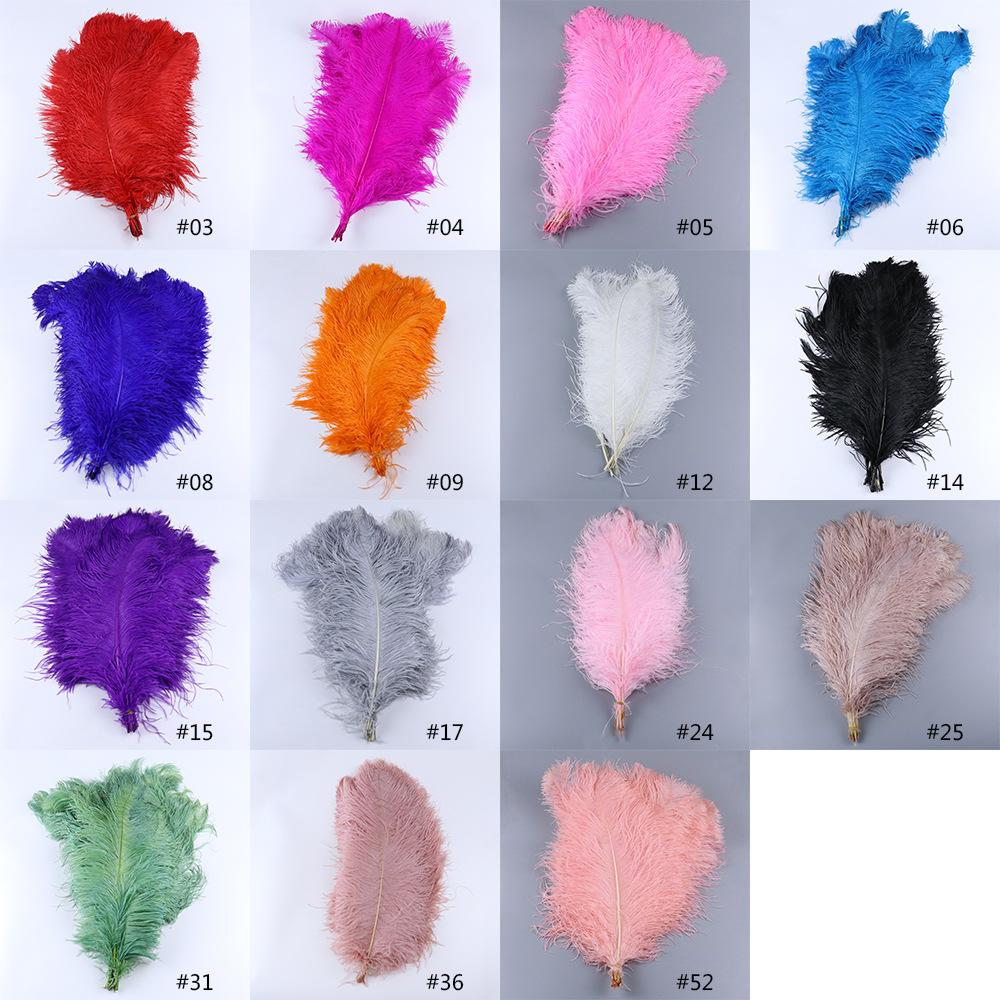 Struisvogelhaar 60-65Cm Zuid-Afrikaans Geïmporteerd Veer Sieraden Accessoires Mode Populair Decoratieve Ornamenten Dons Katoen