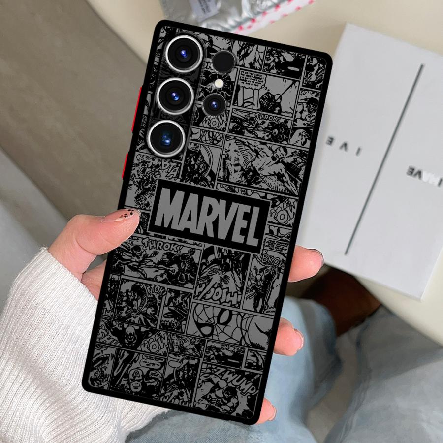 Marvel Hero Logo Case for Samsung Galaxy S26 S24 Plus Note 20 10+ S25 Ultra S21 S20 S23 FE S22 Funda Phone Cover