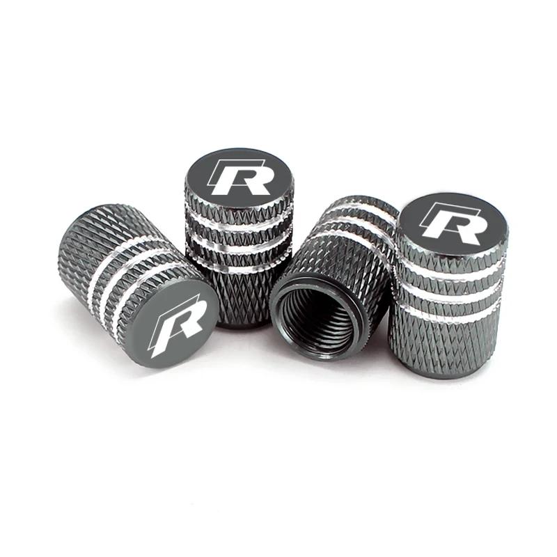 Para VOLKSWAGEN VW 4 peças Emblema de Carro Tampas de Válvula de Pneu de Roda Coberturas de Ar para Volkswagen Rline Golf GTI Bora Passat Jetta Beetle Tig