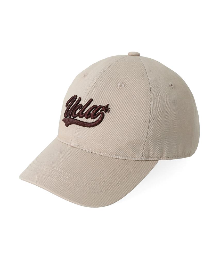 UCLA Unisex Round Lettering Embroidered Ball Cap [Ivory](Ucrac30)