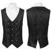 2025 Gothic Medieval Men's Vest and Waistcoat Set for Spring/Autumn - European & American Style Stage Costume
