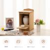 KIRIGEN Pet Buddhist Altar, Cute Memorial Supplies, Wooden Pet Urn Storage, Pet Memorial Service, Natural Color, CWFT-NA