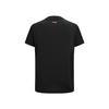 Li Ning Badminton Serie Kreatives Logo Klassisch Atmungsaktiv Vitalität Mode Lässig Täglich Sport Kurzarm T-Shirt Unisex Oberteile Schwarz ATSV627-1