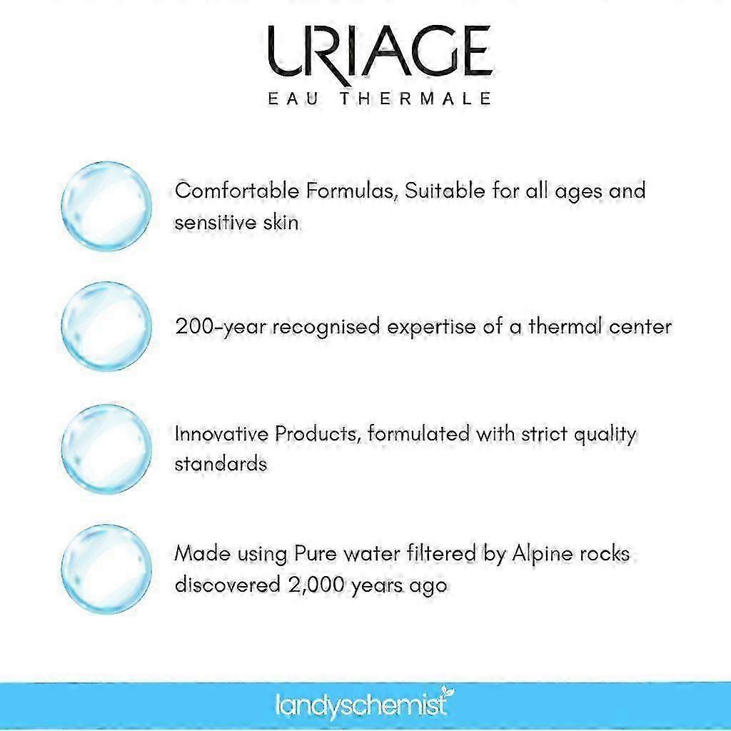 Uriage Power3 Roll-On Deodorant, 50ml, Gentle Daily Formula for Effective Odour Protection