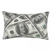Rich Money Novelty Dollars Rectangle Pillowcase Cushion Cover Decor Bedroom Bed Home Comfort Throw Pillow