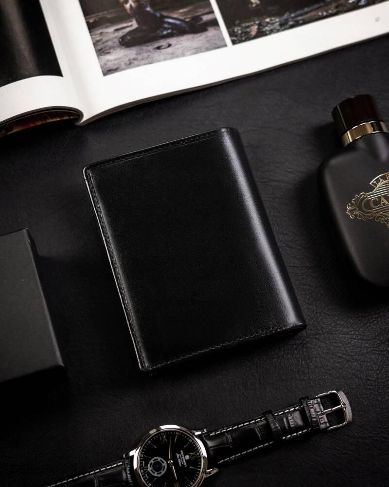 Large men's wallet made of natural leather - Rovicky
