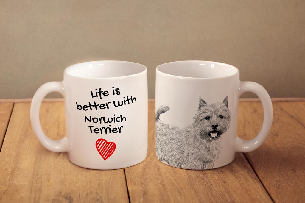 Norwich Terrier - Cup with a Dog, Cup with a Photo, Personalized Gift from the Art-Dog Brand