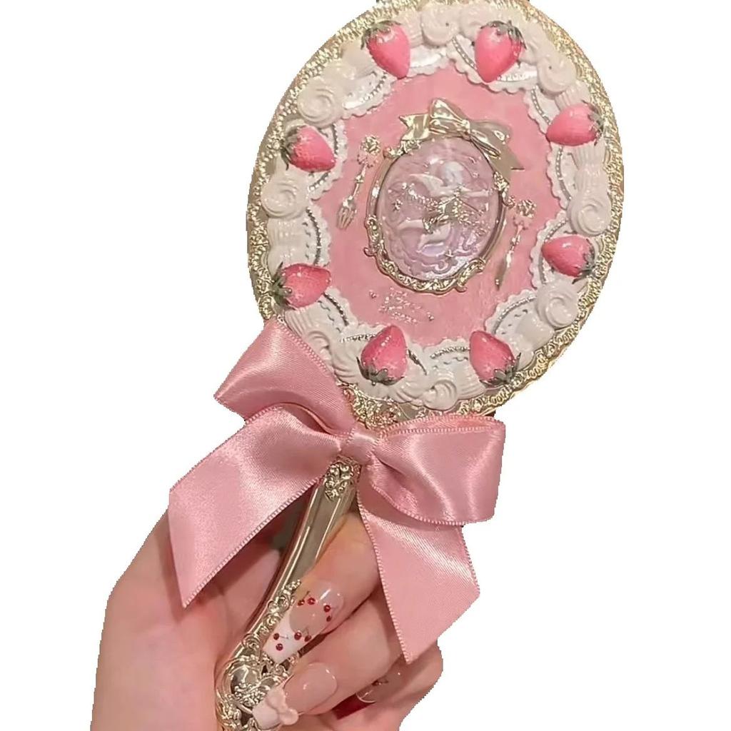 Flower Knowing Strawberry Cupid Hand Mirror Flowerknows Makeup Mirrors Vintage Mirror
