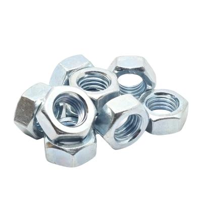 100 stuks/partij Metrische schroefdraad DIN934 M2 M2.5 M3 M3.5 M4 M5 M6 Staal Zeskantmoeren