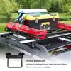 Roof Rack Clamps Luggage Rack Accessories Tools Roof Box U-Bolt Clamps Metal U-Bracket Clips With Lock Nuts Detachable Bar