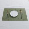 Placemats for Dining Table PVC Bamboo Pattern Table Mats Multiple Colors Non-Slip Heat Resistant Washable Easy to Clean