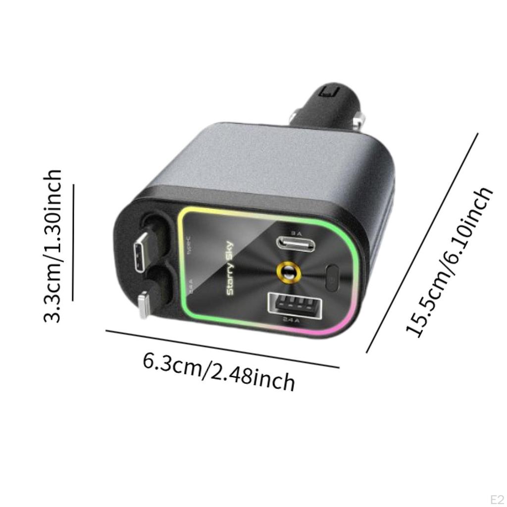 Car Phone Charger 12V/24V Starlight in Roof High Performance Gifts Black