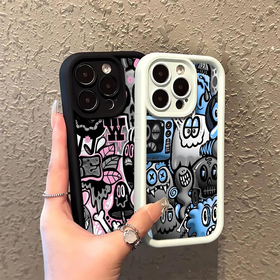 Trendy Fashion Patterns Case for iPhone 17 Pro Max 14 13 Air 15 Plus 12 Pro 16 11 17e Phone Cover