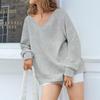 Women's Fashionable, Casual, Comfortable V-Neck Long-Sleeved Warm Sweatshirt