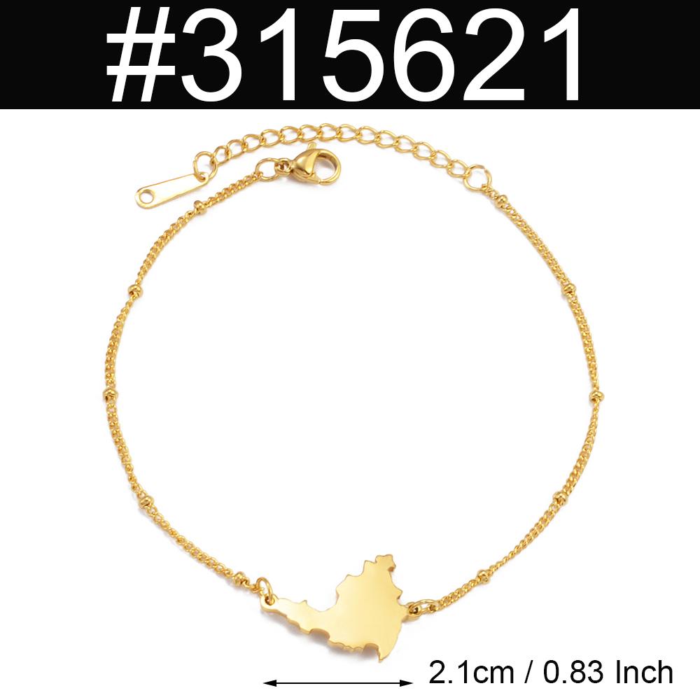 Anniyo 18CM Sint Maarten and Saint-Martin Ball Chain Bracelets Women Saint Martin SXM Jewelry Ethnic Bangle @315621