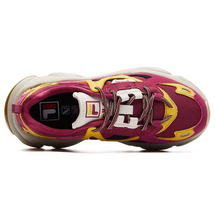 FILA RJV Fabric Low-Top Sports Casual Shoes Women Sneakers Burgundy F12W111138FBJ