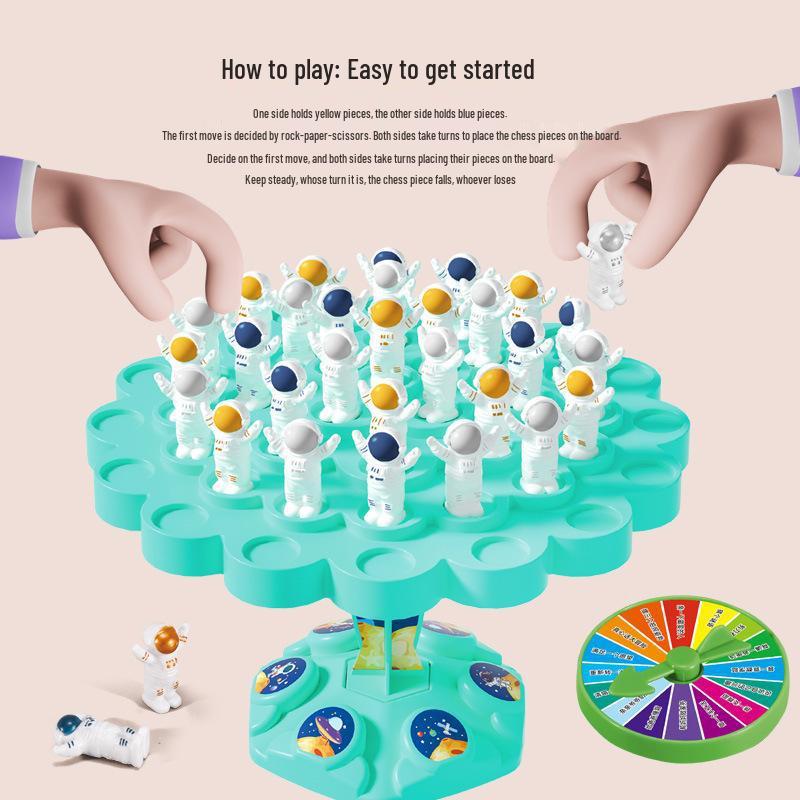 Balancující astronaut Interakce rodič-dítě Vzdělávací Jenga Žirafa Hračka