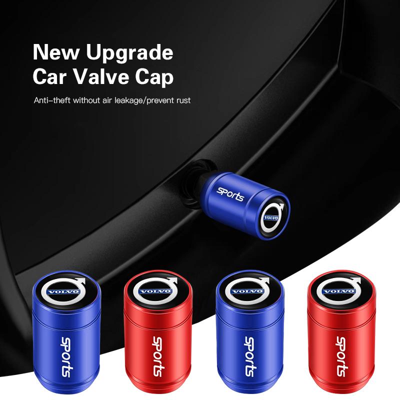 Volvo Tappi Valvole Ruote Pneumatici Auto Copri Portachiavi Anello Portachiavi in Camoscio per V60 V40 XC90 XC40 S60 XC60 V70 S90 V90 Accessori