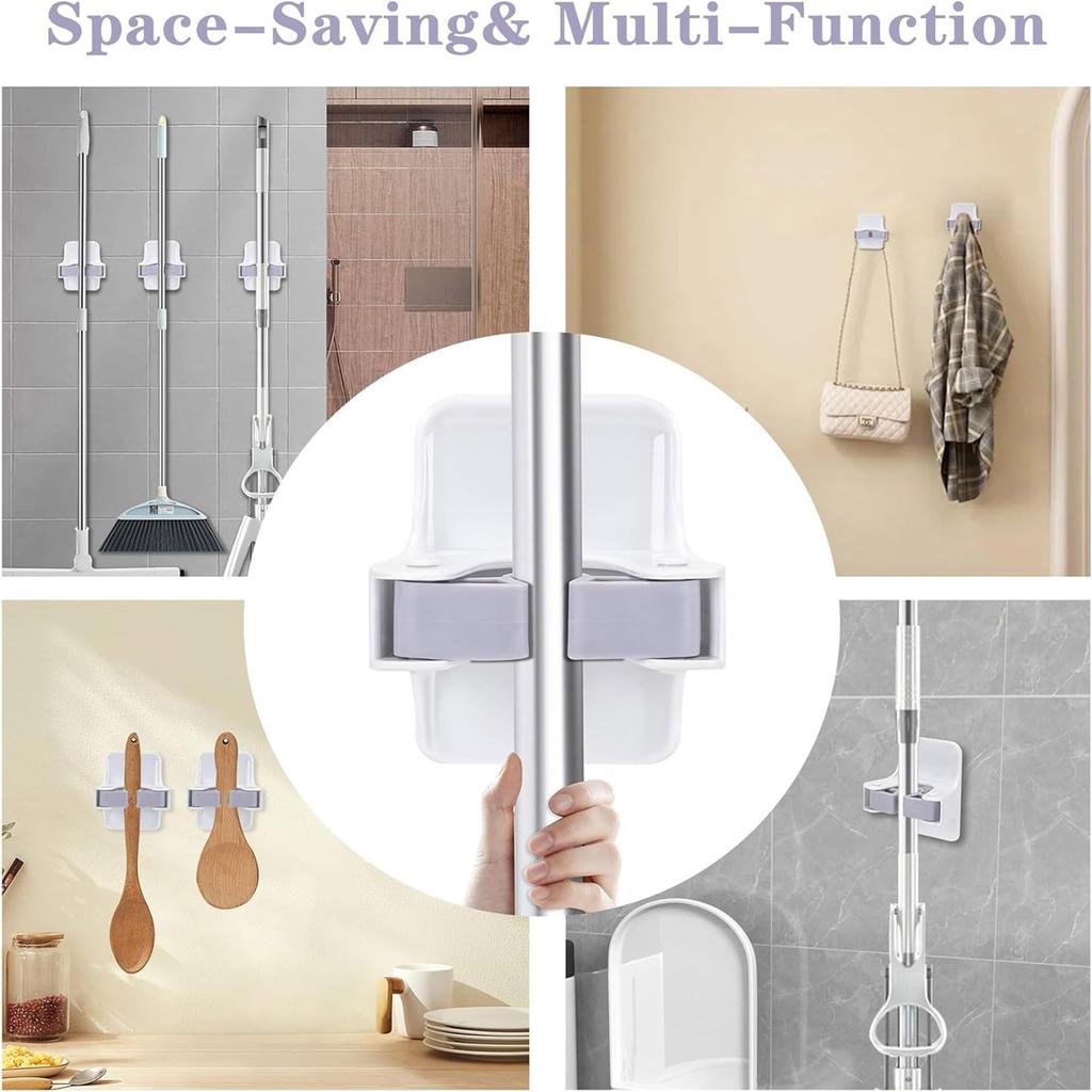 Nástěnný stojan Nástěnný stojan Nástěnný stojan na prádlo Nástěnný stojan na mop Camping Essentia Home Storage Nástěnný stojan na mop