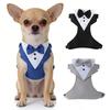 Pet Dog Tuxedo Harness Vest with Leash Set for Small Medium Dogs Puppy Chihuahua Padded Quick Release Breathable