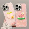 Pineapple doll is suitable for Apple 16promax mobile phone case 15 summer small fresh 13 all-inclusive lens film 14 Huawei