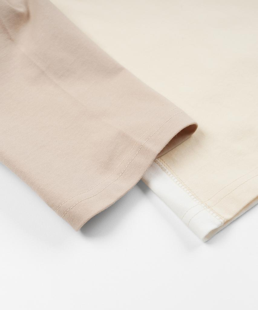 Prism Works Color Block Raglan Tee _ Ivory