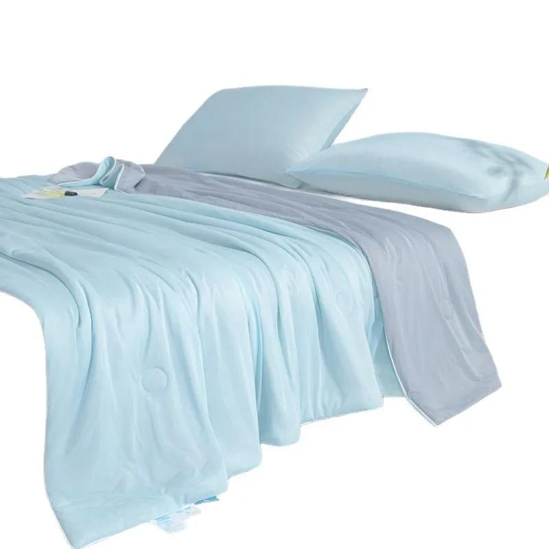 Hochwertige Einzel-Sommerdecke Doppelseitig Kühl Antibakteriell Klimaanlage Eisseide Sommerdecke Maschinenwaschbare Dünne Decke