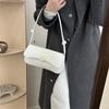 Fashionable Chic Pu Leather Baguette Bag For Women Stylish Shoulder Crossbody Handbag