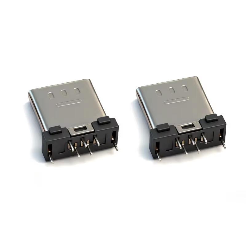 Micro USB 5Pin Male Connector Kit 10Pcs 7.8mm Clip Board Type Portable DIY Cable Repair Parts for Electronic Enthusiasts