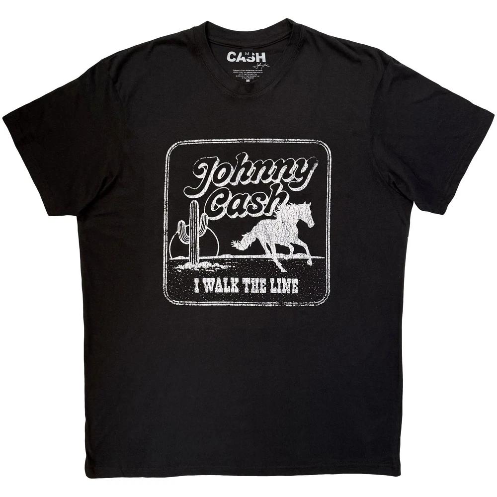 Johnny Cash I Walk The Line Premium TShirt Unisexs L