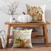 NIGHT Fall Pillow Covers 18x18 Set of 4 Thanksgiving Farmhouse Decorations Leaves Pumpkin Outdoor Fall Decor Throw Pillow Covers Floral Mason Jars