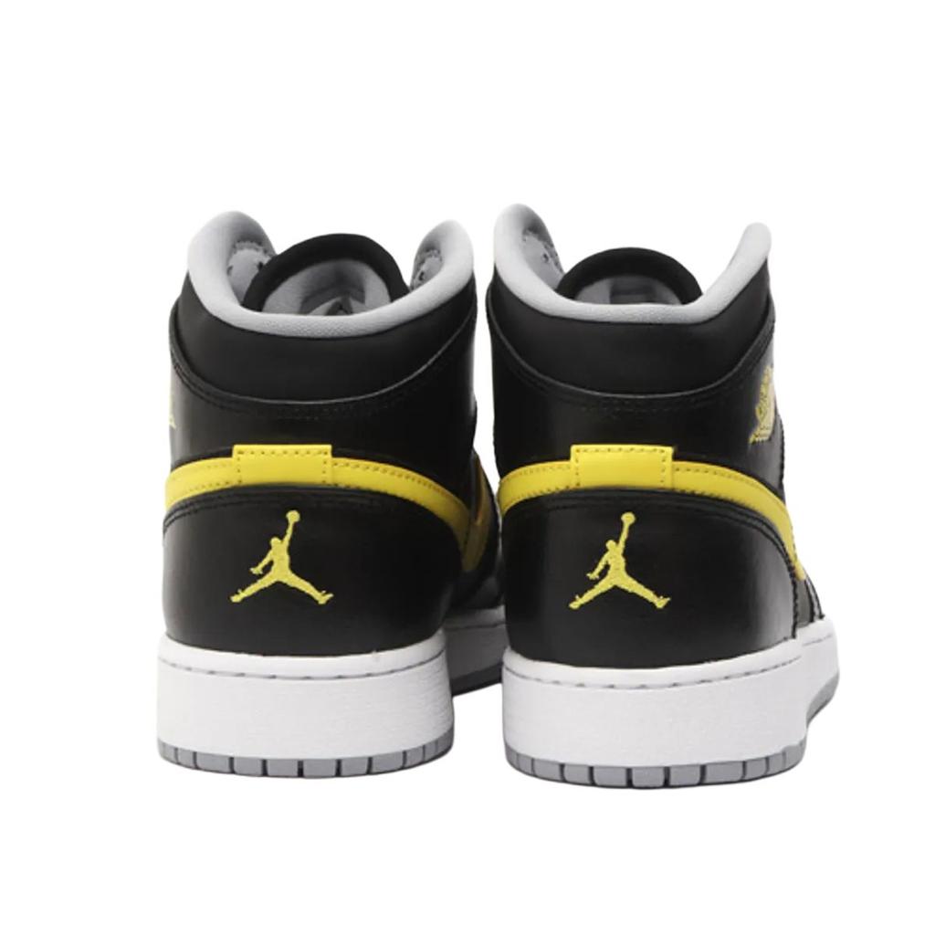 Jordan Air  1 Fashion Comfortable Mid-Top Kids Basketball Shoes Kids sneaker Black 554725-070
