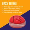 Röd Miljövänlig Harts Äggklocka - Färgskiftande Temperaturindikator för Perfekt Kokta Ägg Hemma Kök Matlagningsverktyg