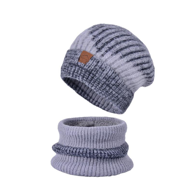 Damen Winter Warme Samt Lätzchen Strickmütze Verdickte Warme Ohrenklappen Beanie Mütze