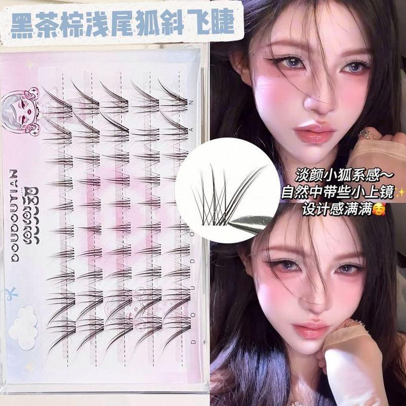 Nreain - Fox Eye Natural Cluster False Eyelashes