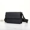 Pu Male Crossbody Bag Large Capacity Rectangular Shoulder Bag Simple Men's Messenger Bag  Work