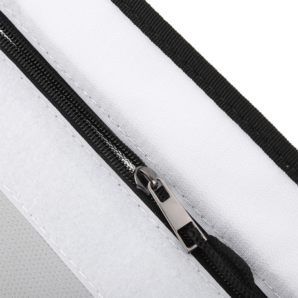 Zipper Closure Fireproof Waterproof Document Bag Portable Large Capacity Fireproof Documents Bag Silver Durable File Safe Bag