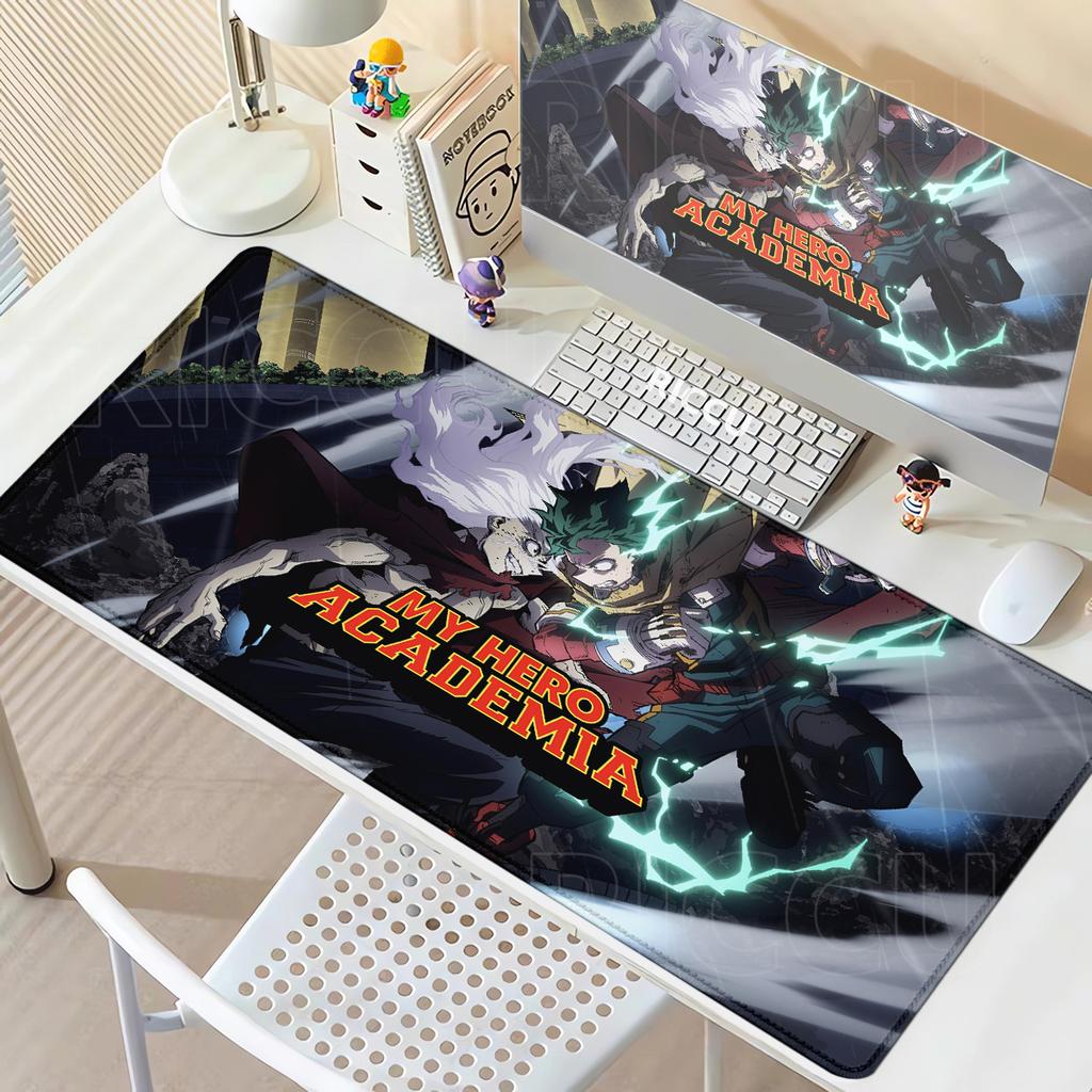 900x400 Mouse Pad My Hero Academia Keyboard Pad Gaming Accessories Extended Desk Mat Office Rubber Anti-slip XXL Tapis De Souris