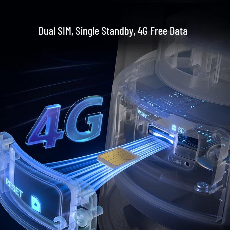 Dahua 4G Solar Dual-Lens PTZ Security Camera CN plug (adapter included)